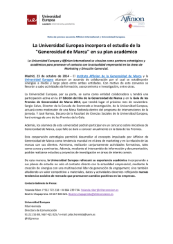 Generosidad de Marca - Affinion International