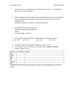 Serie &aacute;cidos y bases Jes&uacute;s Gracia Mora 1. &iquest;Qu&eacute; reacci&oacute;n - DePa