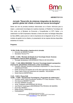 Jornada &ldquo;Desarrollo de sistemas integrados de decisi&oacute;n y gesti&oacute;n