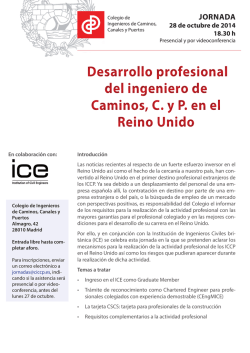 Desarrollo profesional del ingeniero de Caminos, C. y P. en el