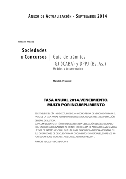 Gu&iacute;a de tr&aacute;mites IGJ (CABA) y DPPJ (Bs. As.) - Errepar