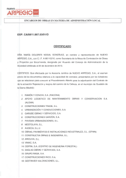 EXP. CA/0811.067.03/0110 CERTIFICADO - Comunidad de Madrid