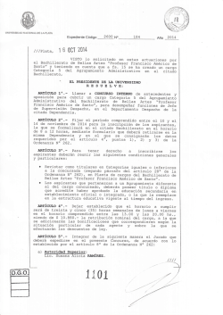 &aacute;&sect;0j. - Universidad Nacional de La Plata