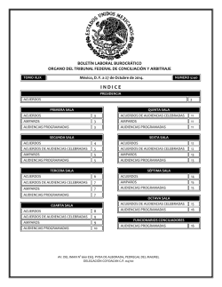 27 - Tribunal Federal de Conciliaci&oacute;n y Arbitraje