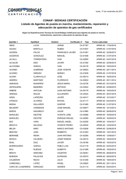 Agentes de puesta en marcha, mantenimiento, reparaci&oacute;n y