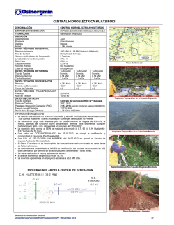 CENTRAL HIDROEL&Eacute;CTRICA HUATZIROKI