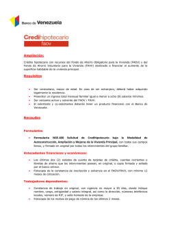 Imprima sus recaudos y requisitos aqu&iacute; - Banco de Venezuela