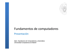 Presentaci&oacute;n de la asignatura - Facultad de Inform&aacute;tica