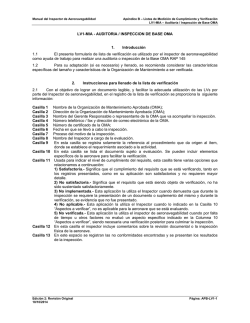 LV1-MIA - AUDITORIA / INSPECCION DE BASE OMA 1
