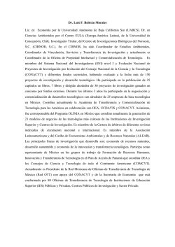 CV Dr. Luis Felipe Beltran Morales 5 - Foro Consultivo