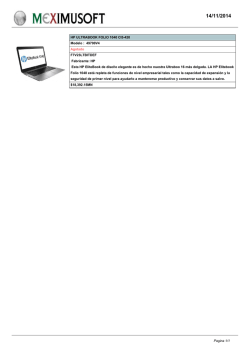 HP ULTRABOOK FOLIO 1040 CI5-420 Modelo - Meximusoft.com