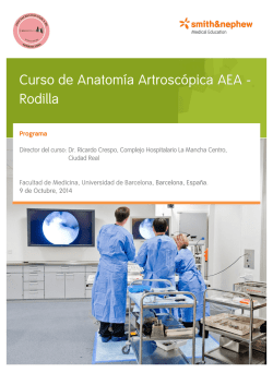 Rodilla - Asociaci&oacute;n Espa&ntilde;ola de Artroscopia