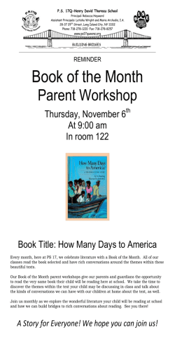 Book of the Month - Henry David Thoreau PS 17Q