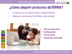 &iquest;C&oacute;mo adquirir productos doTERRA?