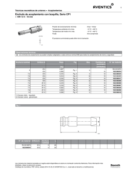 Enchufe de acoplamiento con boquilla, Serie CP1 - AVENTICS