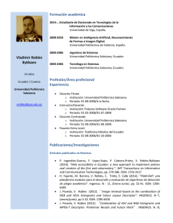 Vladimir Robles Bykbaev Formaci&oacute;n acad&eacute;mica - Ingenius