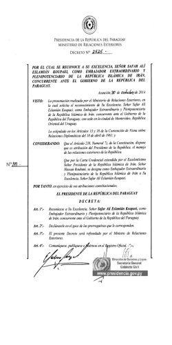 Asunci&oacute;n, 30 de oo/ube de 2014 La presentaci&oacute;n realizada por el