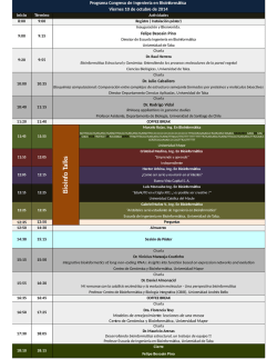 B io info Talks - Ingenier&iacute;a en Bioinform&aacute;tica - Universidad de Talca
