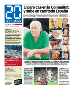 El paro cae en la Comunitat y sube en casi toda Espa&ntilde;a - 20minutos