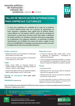 Programa (pdf) - Junta de Andaluc&iacute;a