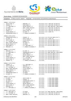 Calendarios Alevines - CF CELTIC ELCHE