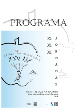 Programa - Sociedad canaria de profesores de matem&aacute;ticas