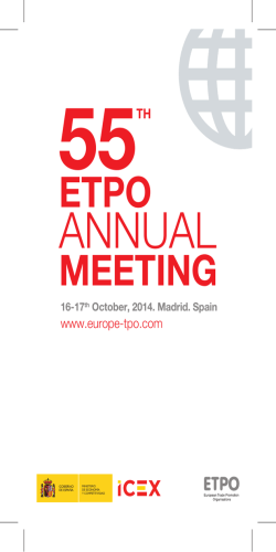 DOWNLOAD FINAL PROGRAMME (pdf) - ETPO