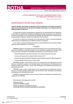 DEPARTAMENTO DE DIPUTADO GENERAL - Diputaci&oacute;n Foral de