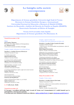 La famiglia nella societ&agrave; contemporanea - Ordine degli Avvocati di
