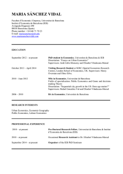 CV - Universitat de Barcelona