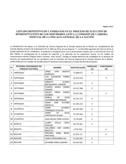 el listado definitivo de los candidatos - Fiscal&iacute;a General de la Naci&oacute;n