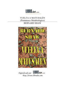 VUELTA A MATUSAL&Eacute;N (Pentateuco Metabiol&oacute;gico) BERNARD
