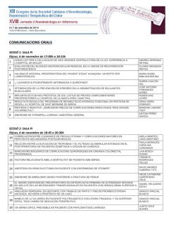 COMUNICACIONS ORALS
