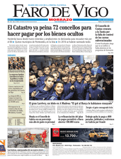 El Catastro ya peina 72 concellos para hacer pagar por los bienes