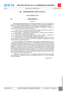 PDF (BOCM-20141009-52 -1 p&aacute;gs -70 Kbs) - Sede Electr&oacute;nica del