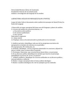 Laboratorio Analisis de mensajes prieto 2014 - Creaciondementes