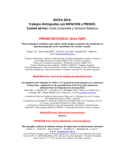 premios y menciones ricifa 2014