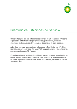 Directorio de Estaciones de Servicio BP 2.1 MB