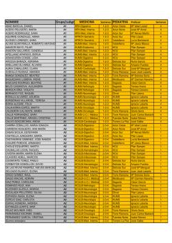 M&Oacute;DULO 1 ROTACI&Oacute;N semanas 1-4