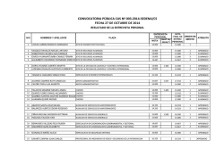 CONVOCATORIA P&Uacute;BLICA CAS N&ordm; 003-2014-SEDENA/CS FECHA