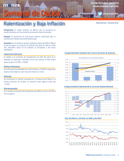 Semanal de Deuda: Ralentizaci&oacute;n y Baja Inflaci&oacute;n - Monex