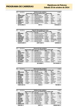 PROGRAMA DE CARRERAS
