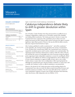 Catalunya independence debate likely to shift to - elSingular.cat