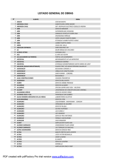 Listado de Obra para curriculum completo.xlsx - Encofrados Dom