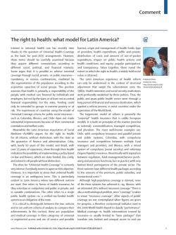 Comment The right to health - Asociaci&oacute;n Latinoamericana de