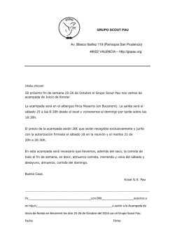 Circular acampada inicio ronda 2014.pdf - Grupo Scout Pau