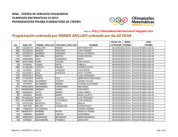 Programaci&oacute;n ordenada por PRIMER APELLIDO - RVCMar