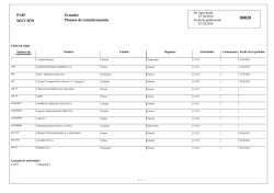 PA&Iacute;S SECCI&Oacute;N Ecuador Plantas de transformaci&oacute;n - Europa