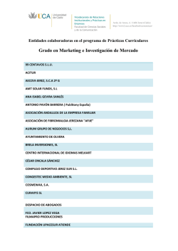 Grado en Marketing e Investigaci&oacute;n de Mercado - Universidad de