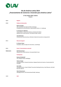 Financiamiento de Comercio e Inversi&oacute;n para Am&eacute;rica Latina